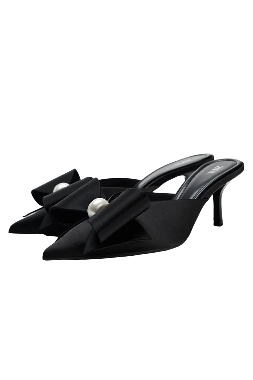 Zara Shoes Quilted Mules Sleek Design Poshmark Woman 3055-2 Black