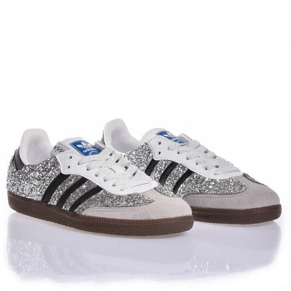 Adidas Superstar Black And Silver Glitter Sneakers Woman ID4188 Silver