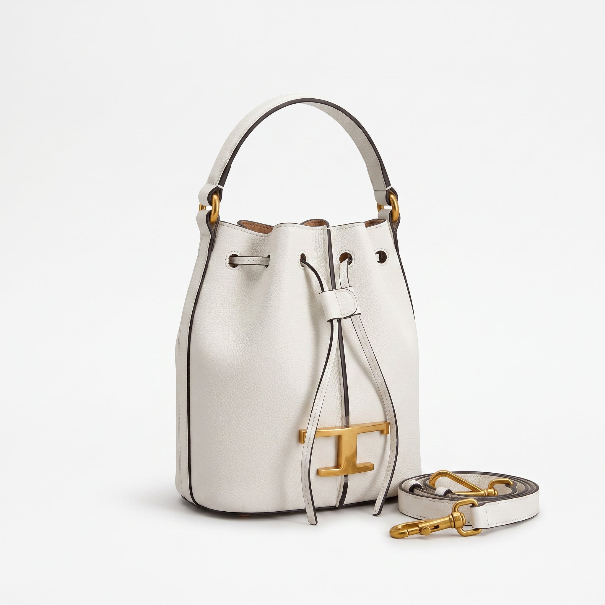 Tod's Bucket Bag with Charm – Dimensions: 20 cm (length) x 20 cm (width) Woman 8817 White