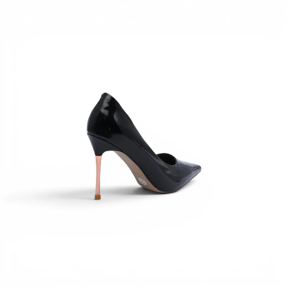 Patent Leather Pointed Stiletto Heels Woman 8811-1 Black