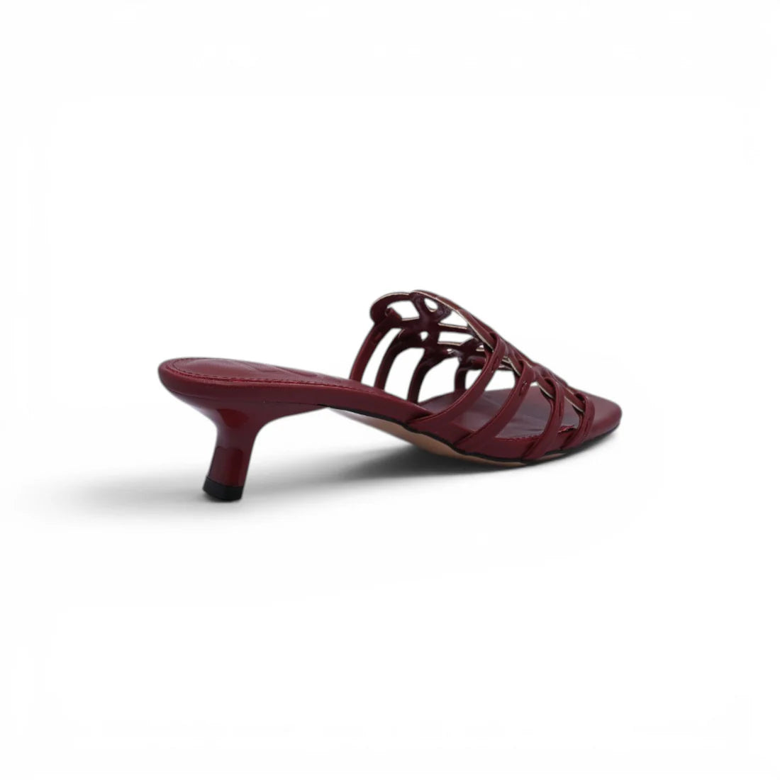 LOEWE Petal Anagram leather slides Anagram Woman 2508 Burgundy