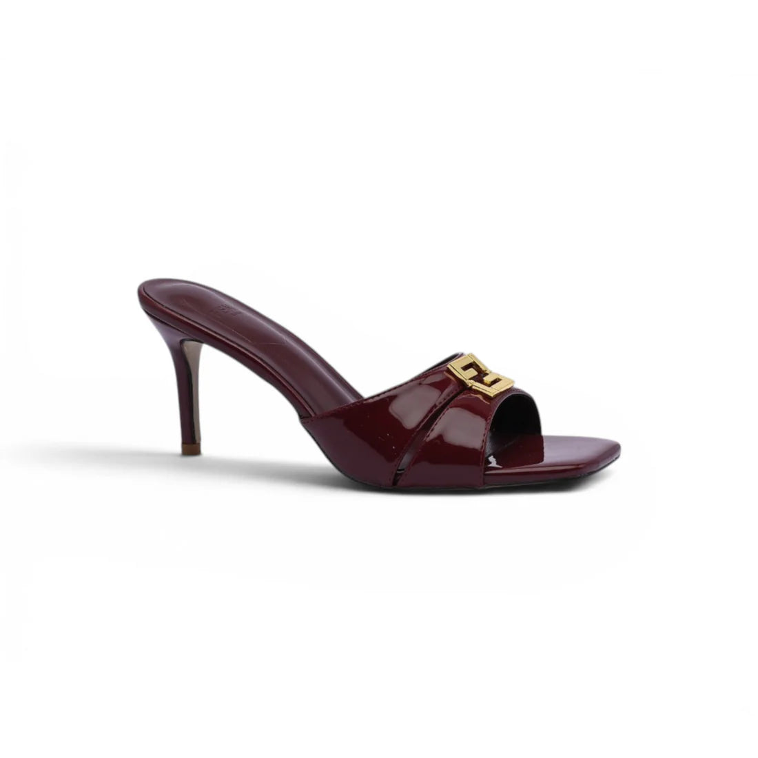 FENDI FFold mules for Fine leathers Woman 5886 Burgundy