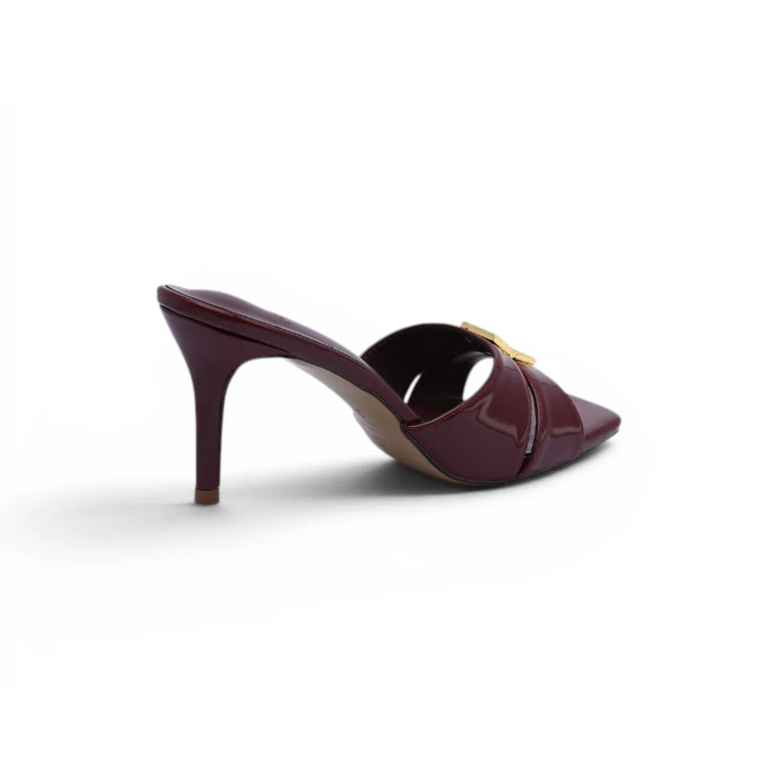 FENDI FFold mules for Fine leathers Woman 5886 Burgundy
