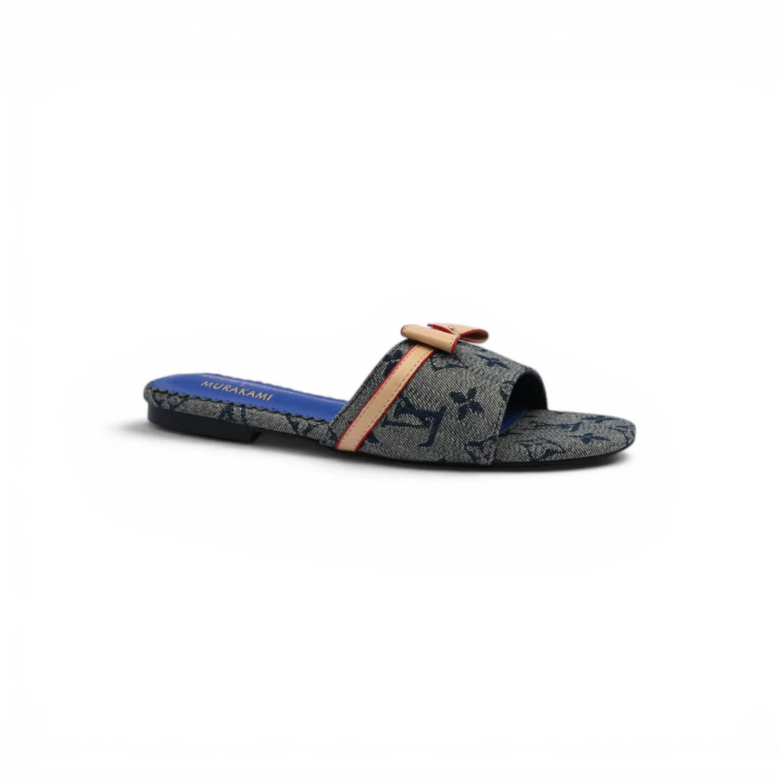 Louis Vuitton Lock It Flat Mule Monogram Sandals Woman 51BLV Blue