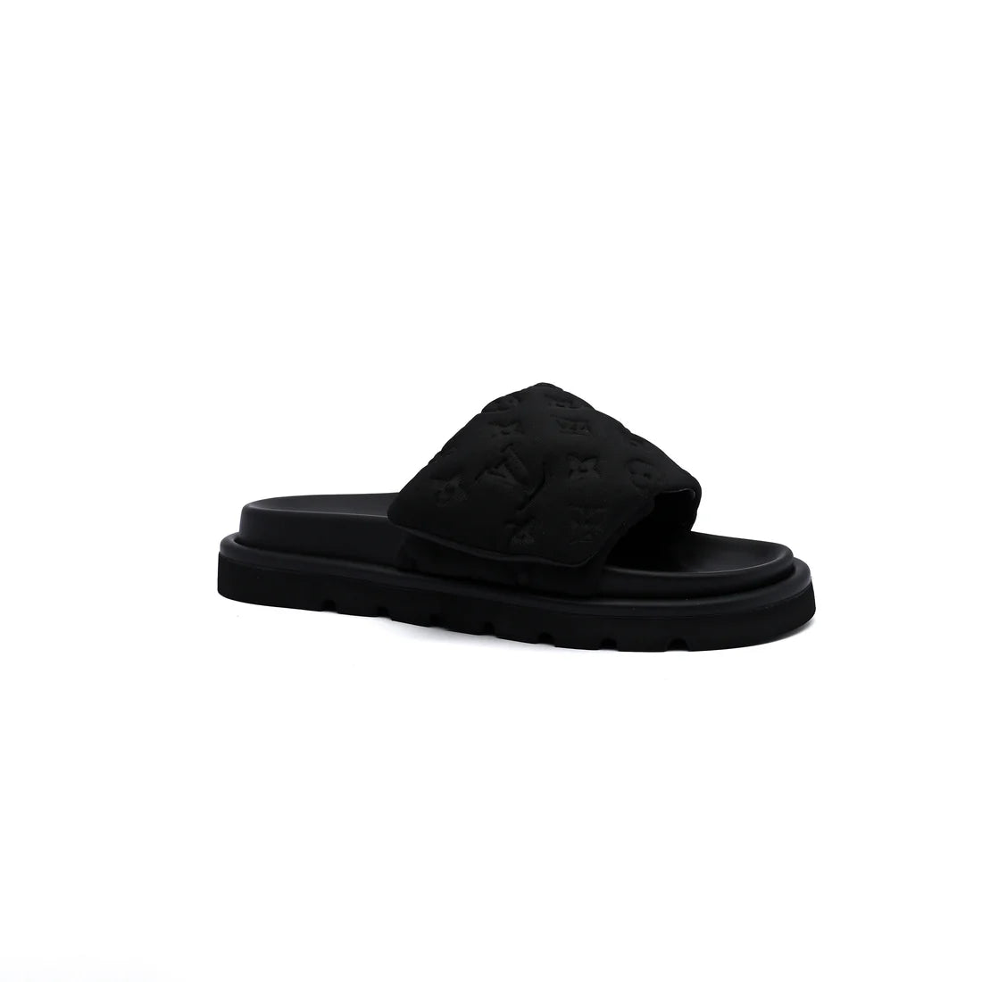 Louis Vuitton Pillow Comfort Mule Slippers Woman L33-6 Black