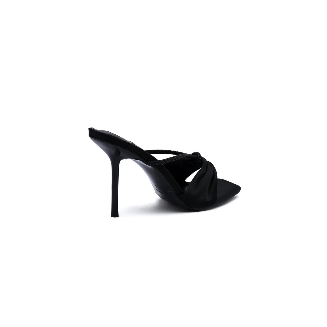 Saint Laurent Sexy Woman Slippers Heeled Open Toe for Women 71-7 Black
