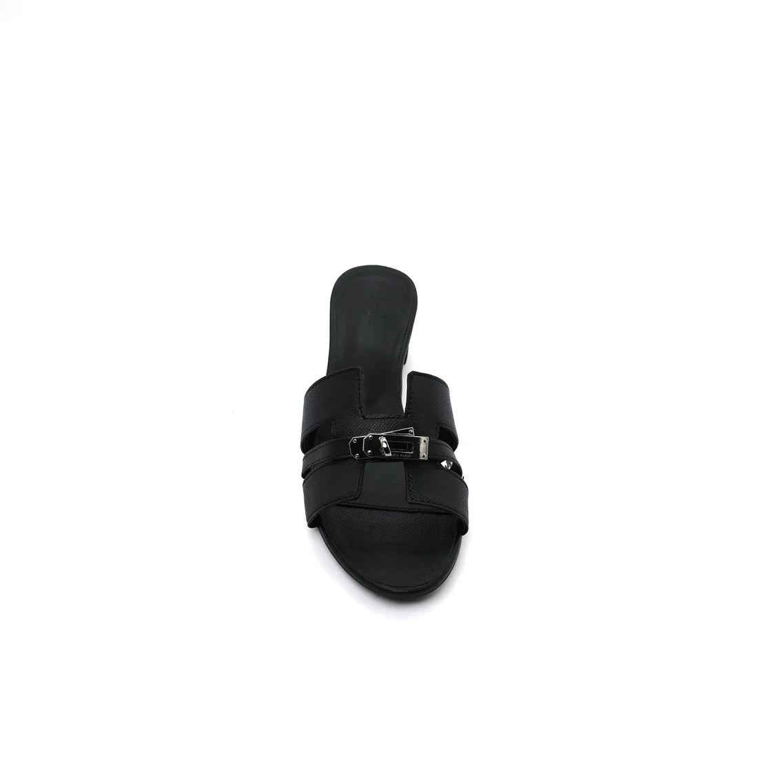 Hermes Gigi 50 Sandals Suede Goatskin Sands Woman 778 Black