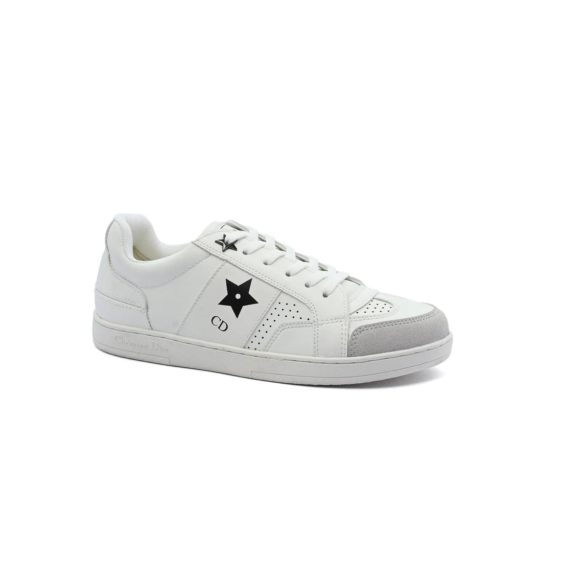 Dior Star Platform Suede Calfskin Sneakers Woman 1095880 White&Black