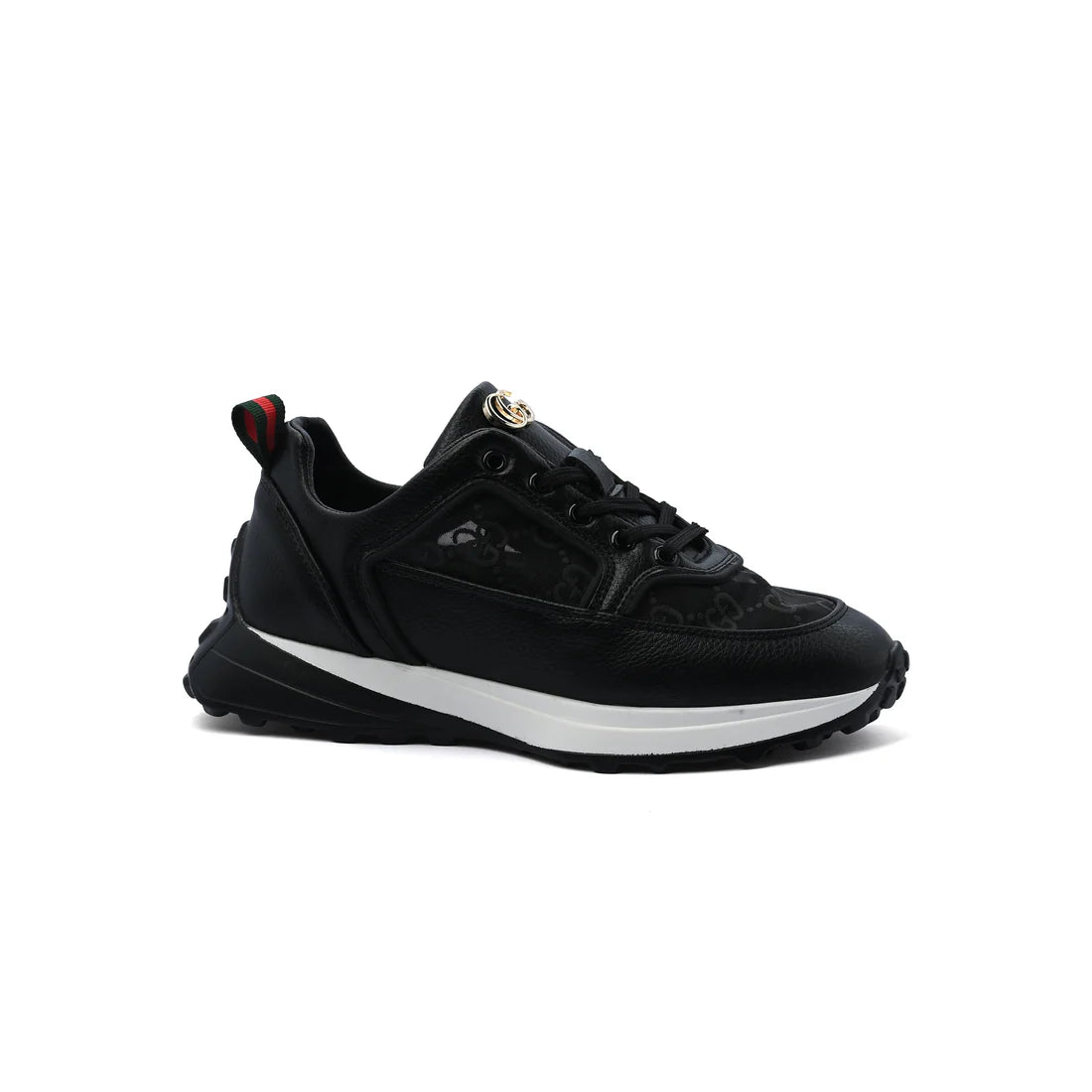 Gucci Runner Suede-Trimmed Sneakers Woman GU-23 Black