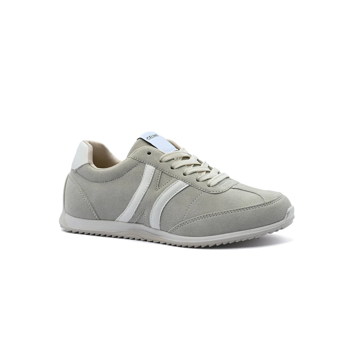Celine Jogger Triomphe Signature Suede Sneakers Woman CL-919 Beige