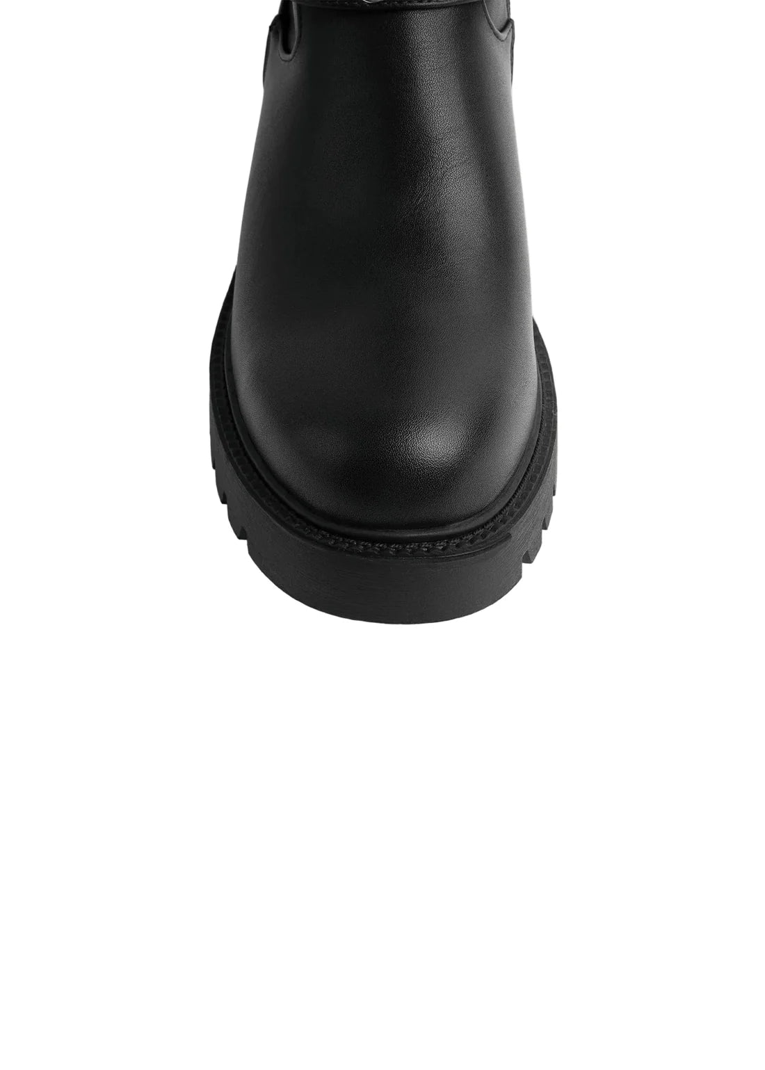 Orion Ringed Heeled Half Boots High Quality with Buckle Detail Woman 125000H01 Black