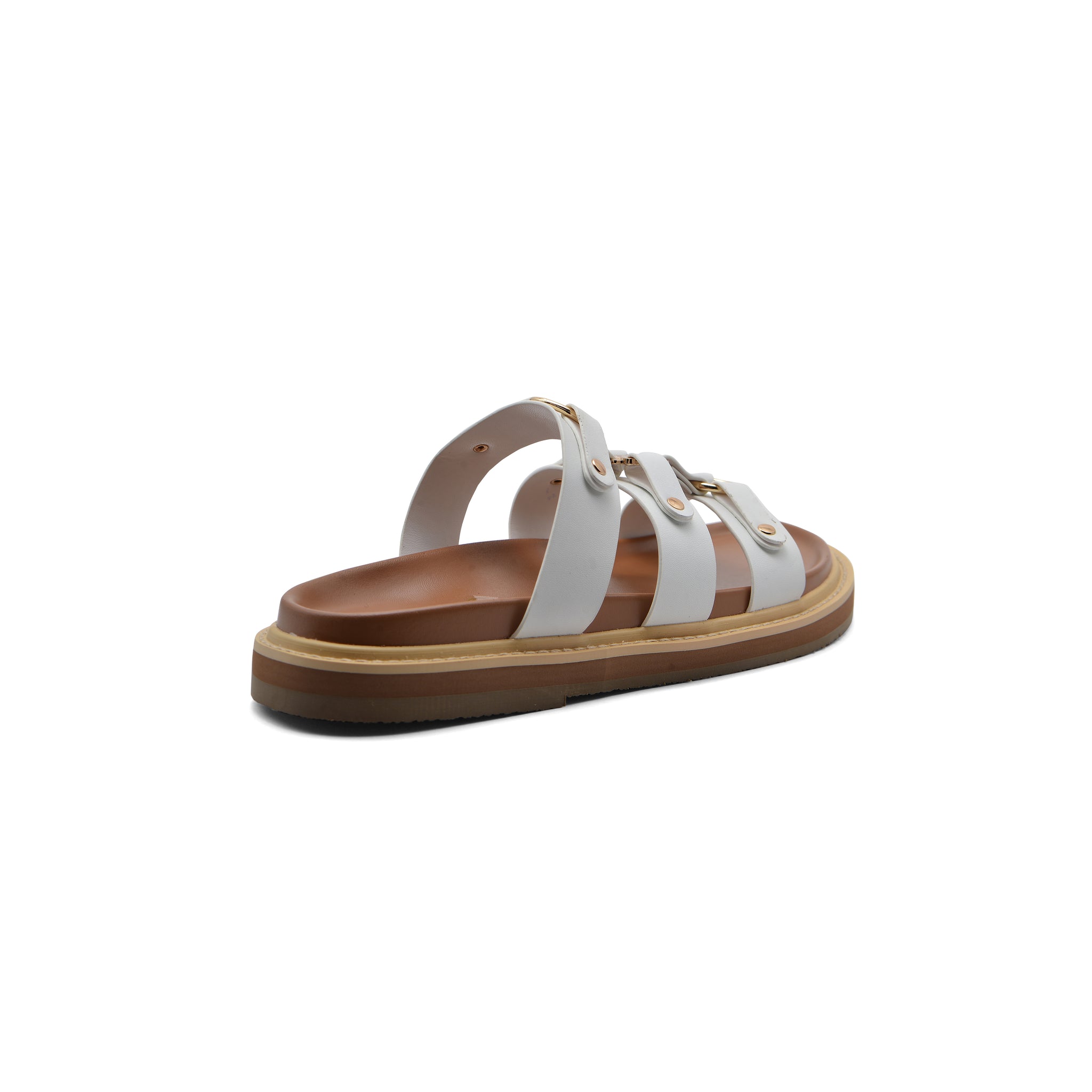 Celine Tippi Leather Leather Sandal Woman H001 White