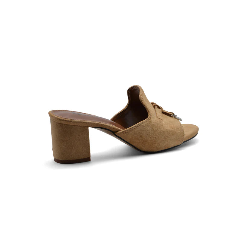 Loro Piana Suede Summer Charms Slide Sandals Woman VR-8 Havan