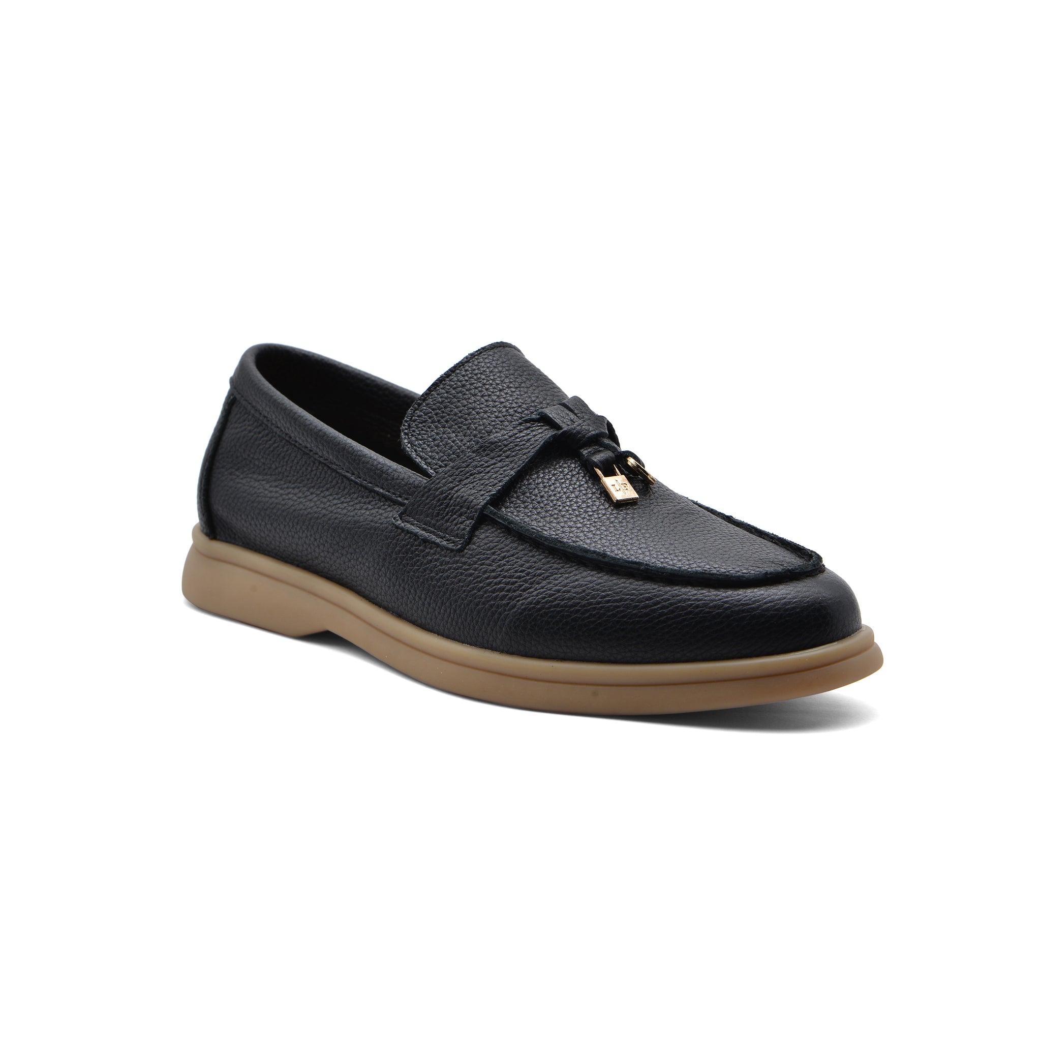 Loro Piana Suede Summer Charms Walk Loafers Woman VR-LA Black