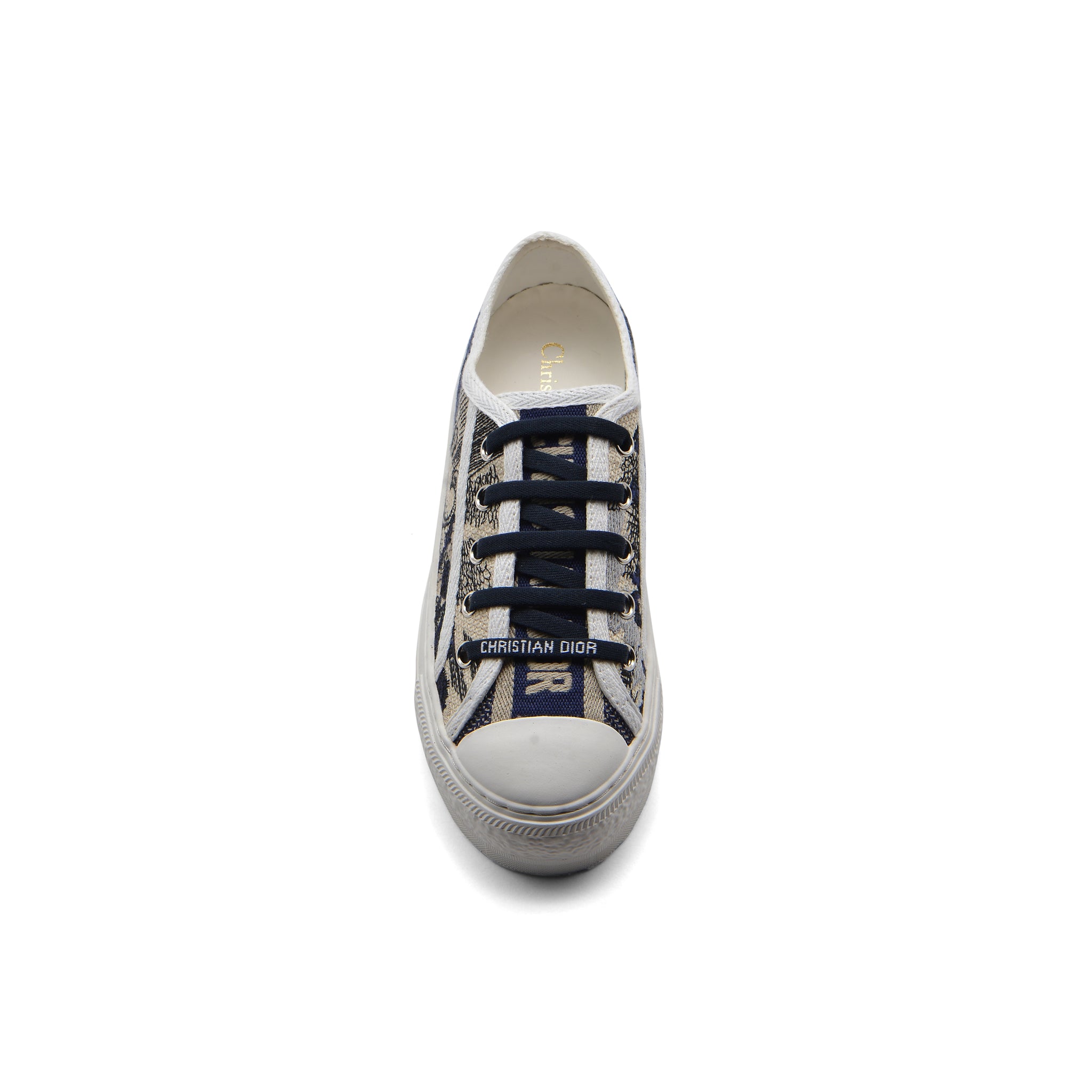 Dior Women Toile de Jouy Oblique Sneakers Woman 112-3 Navy