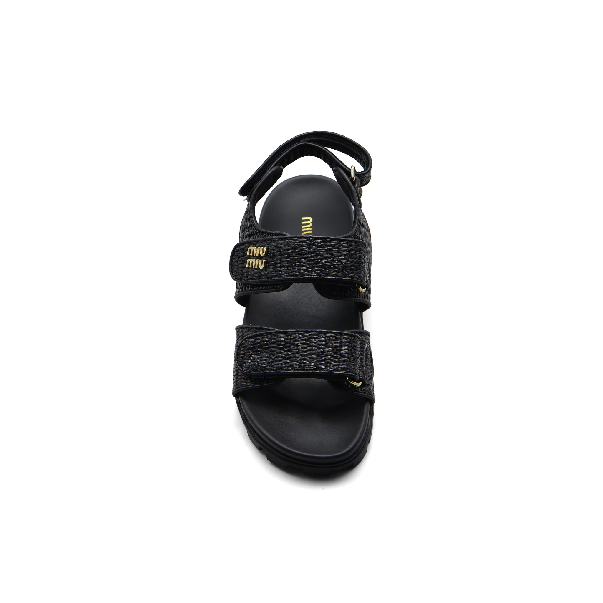 Miu Miu Canvas slide sandals for Women 3133-3 Black