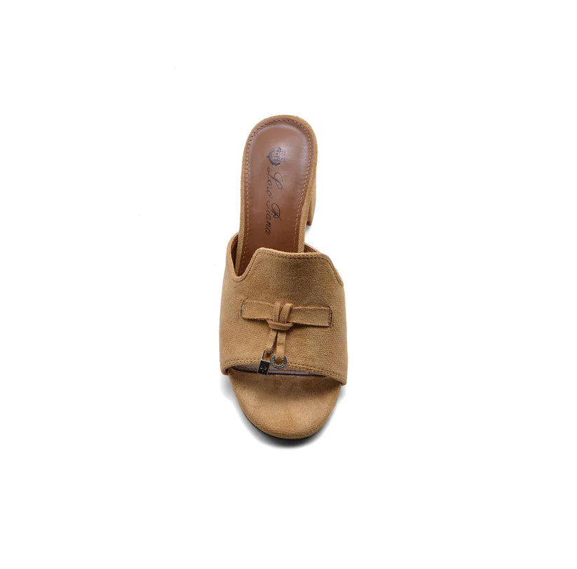 Loro Piana Suede Summer Charms Slide Sandals Woman VR-8 Havan