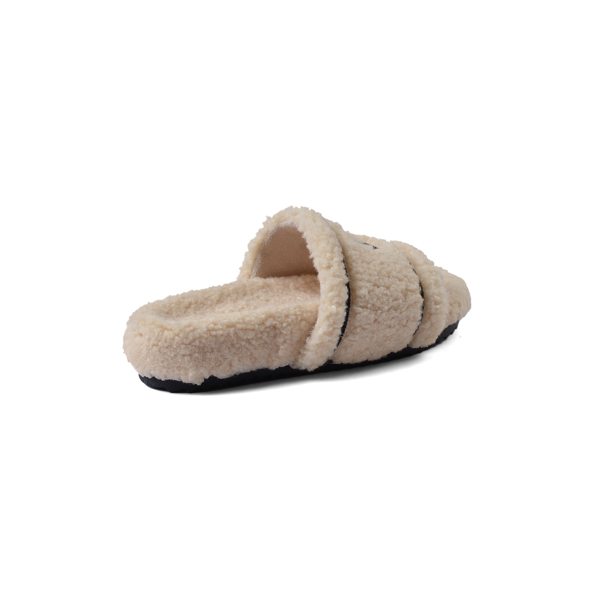 Chanel Flat Open Back Loafer Slipper Luxury Woman LQ20-16 Beige