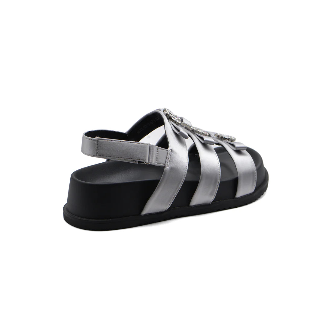 Sandals Chunky Hardware With A Buckle At The Back Woman 2015-22 Silver