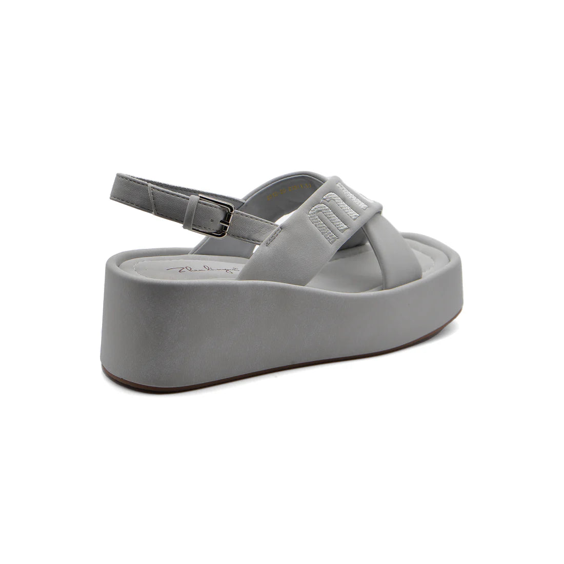Miu Miu Style Platform Slide Sandals With buckle Woman 2015-20 Gray