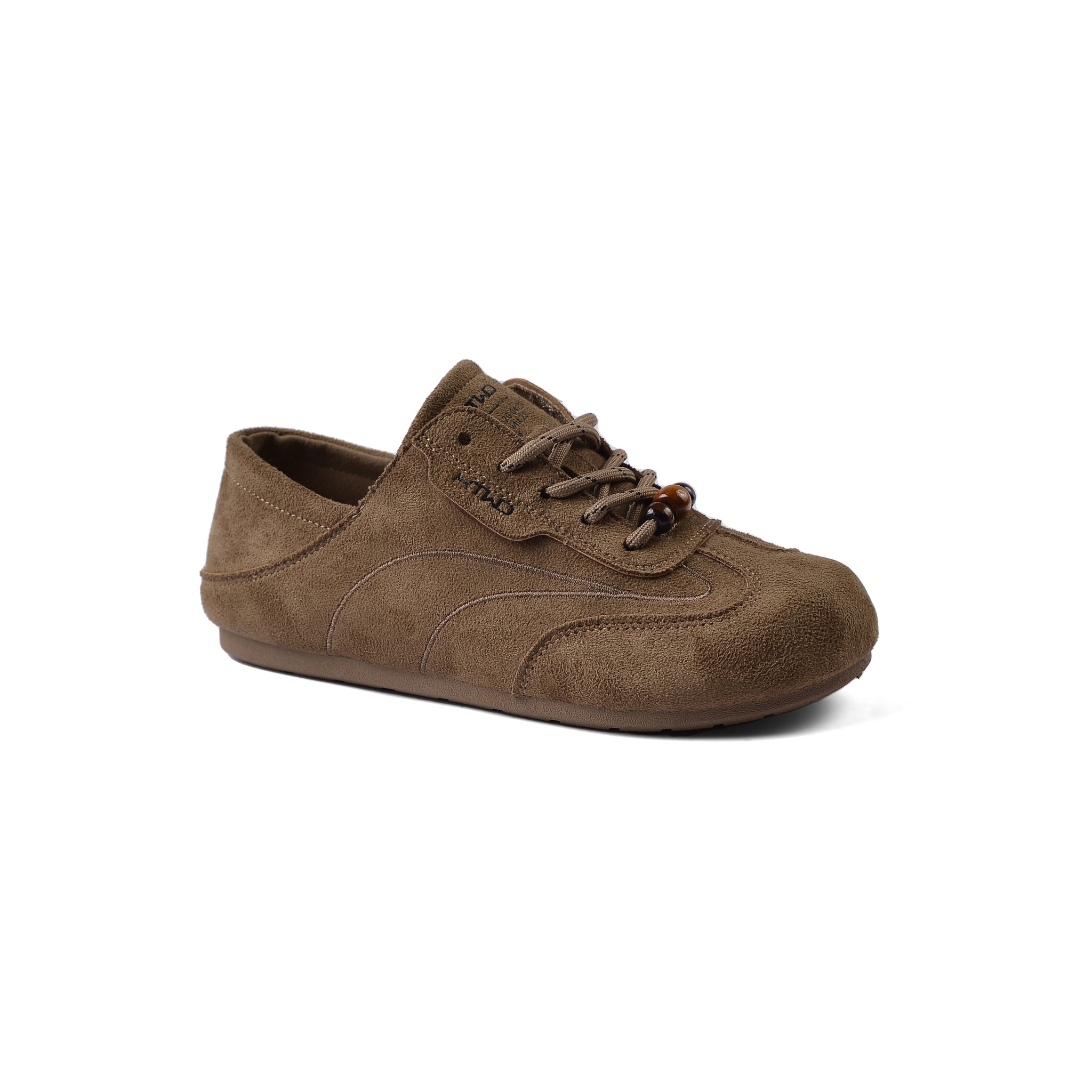 Classic new model for design fully closed flat shoe soft sole easy to wear Shoes Woman Q1032 Khaki