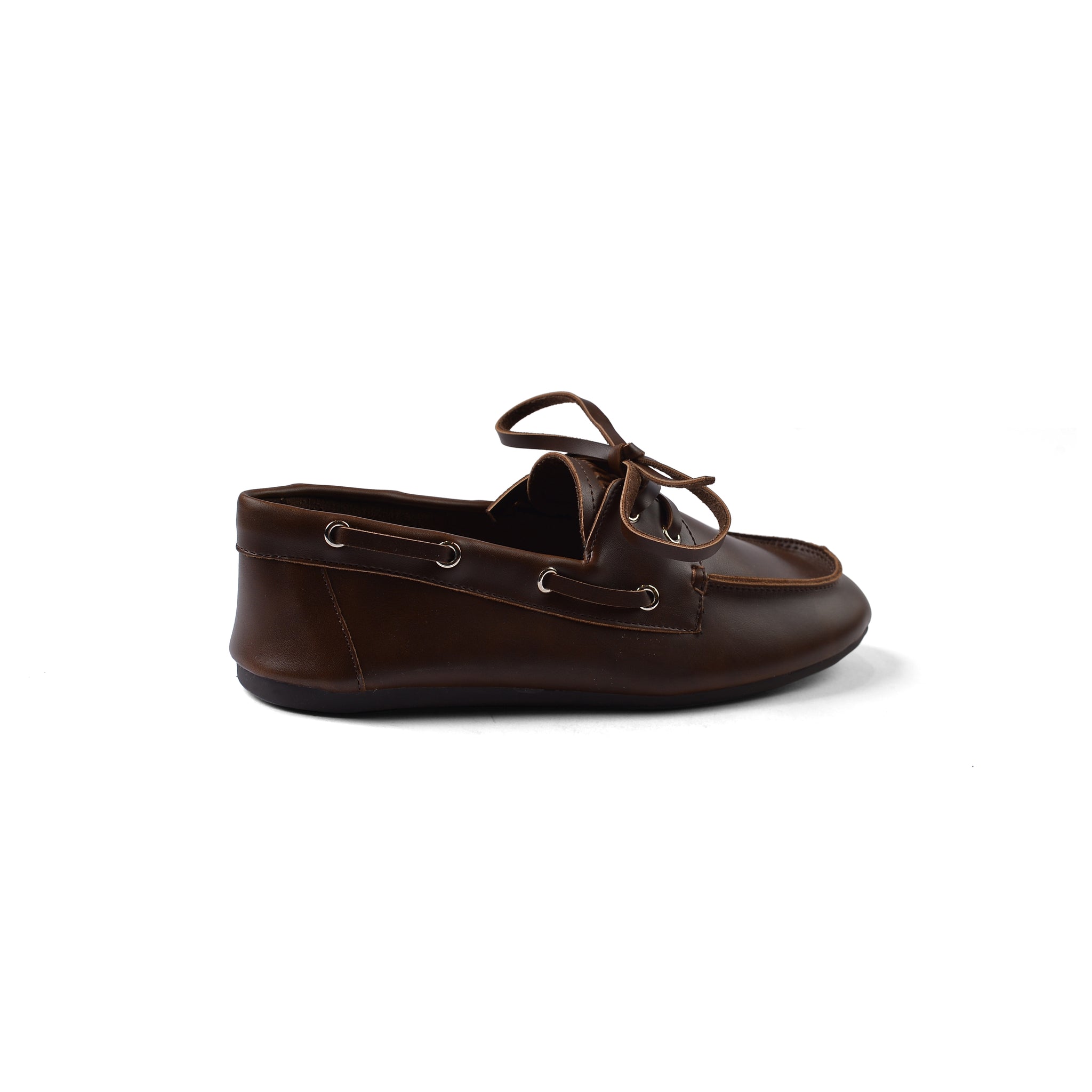 Miu Miu Classic Slip-On Moccasin Loafer Memory Foam Shoes Woman vi-173 Brown