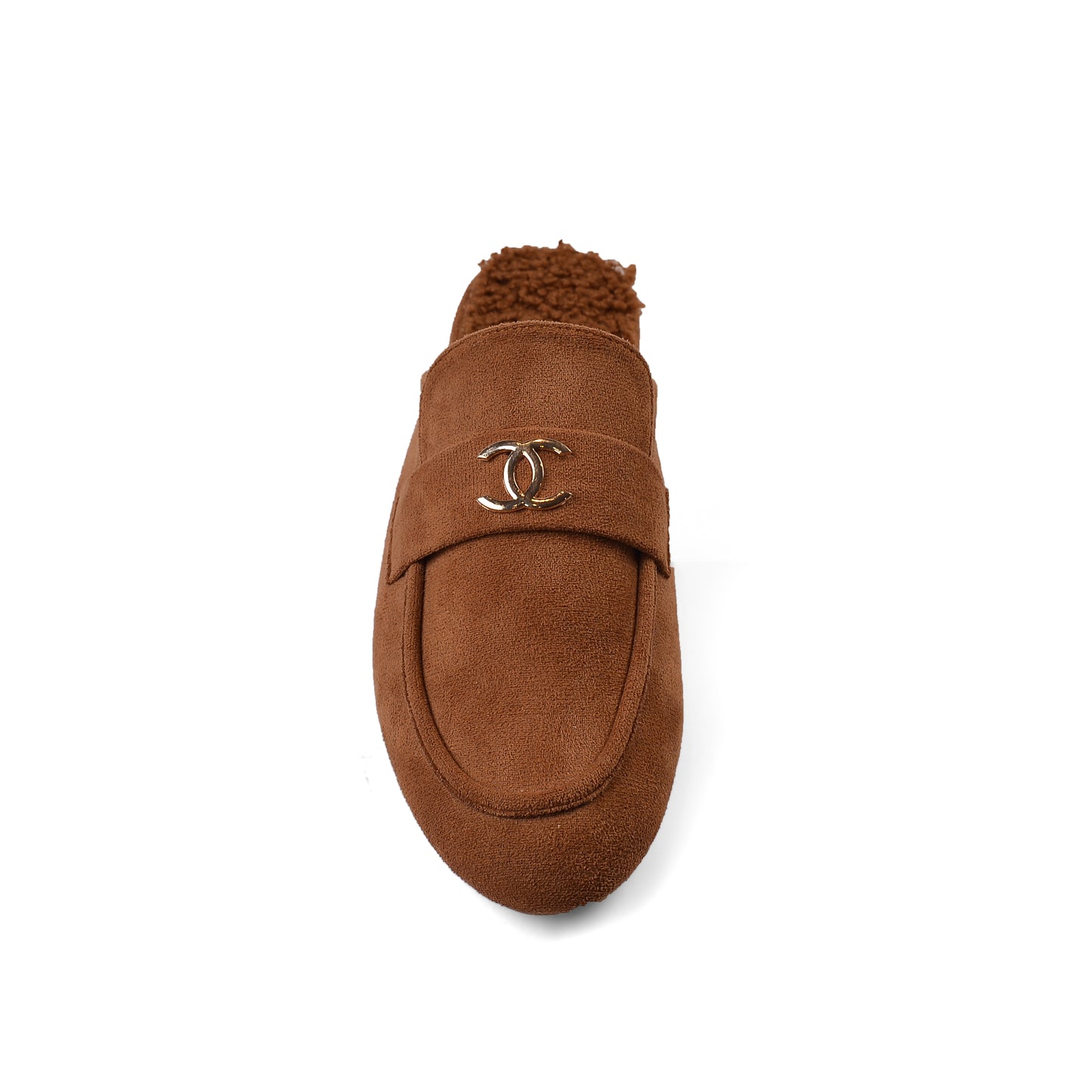CHANEL Mare Open Back Loafer Suede Luxury Woman TN-163 Camel