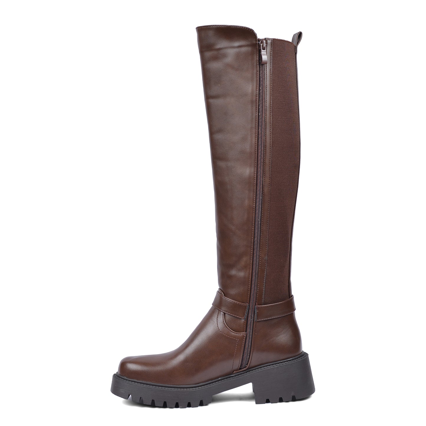 High Quality Design Tan Classic Boots with Buckle Detail 101261506 Brown