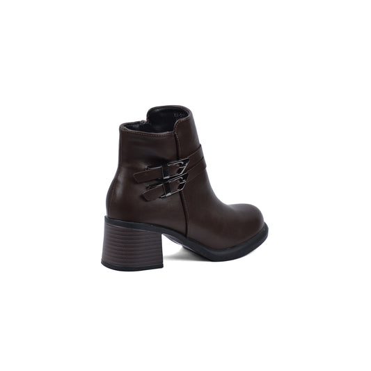 Diesel Half Boots High Quality with Buckle Detail Woman MA-916 Coffee