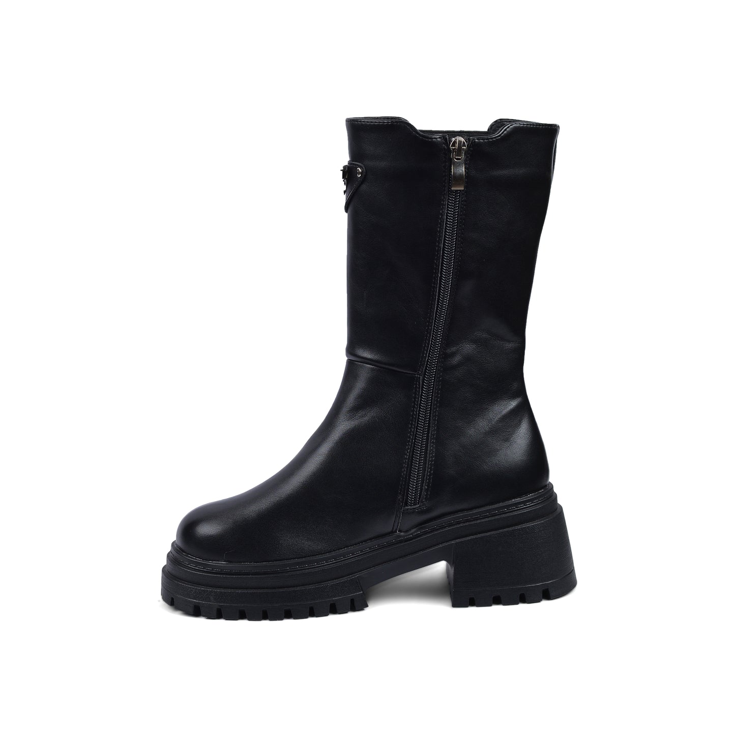 Prada Half Boots High Quality With a zipper Woman TN-147 Black