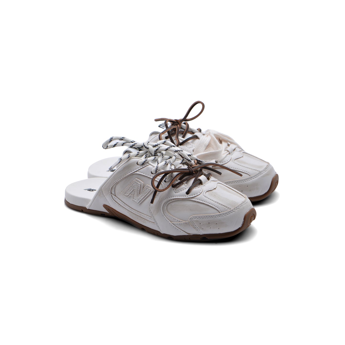 New Balance 530 SL Mule Miu Miu Slippers Woman 523059B White