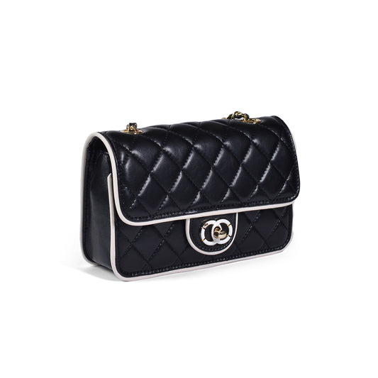 Luxury Women's Leather Crossbody Bag High Quality Design 5333 Black