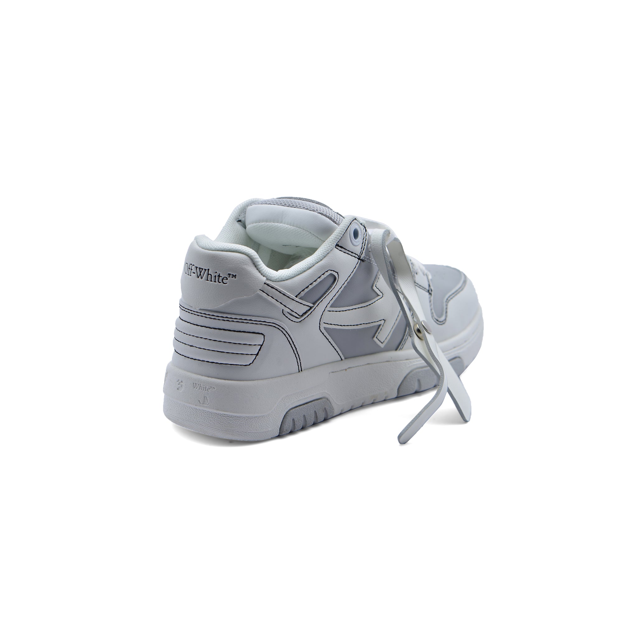 Off-White Logic Out Of Office Lace-Up Sneakers 189S24-W Gray