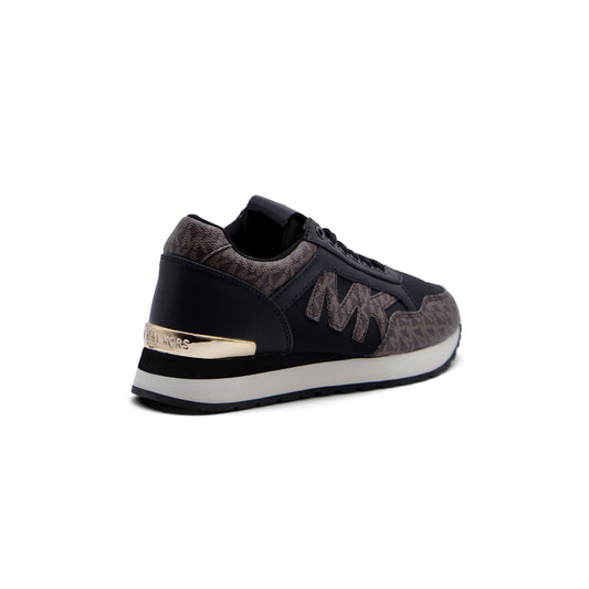 Michael Kors Beige Solid Athletic Shoes for Women JEN-661 Black&Coffee