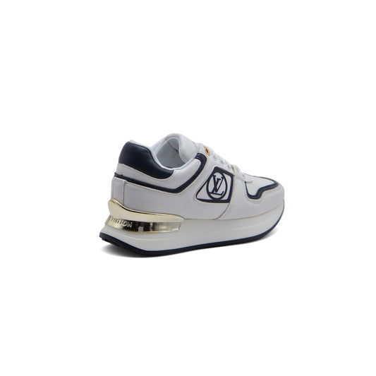 LOUIS VUITTON Run Away Low Top Casual Shoes Woman JEN-675 White&Navy