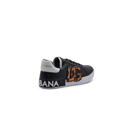 Dolce&Gabbana Portofino Logo Sneakers Saks Fifth Avenue JEN-682 Black