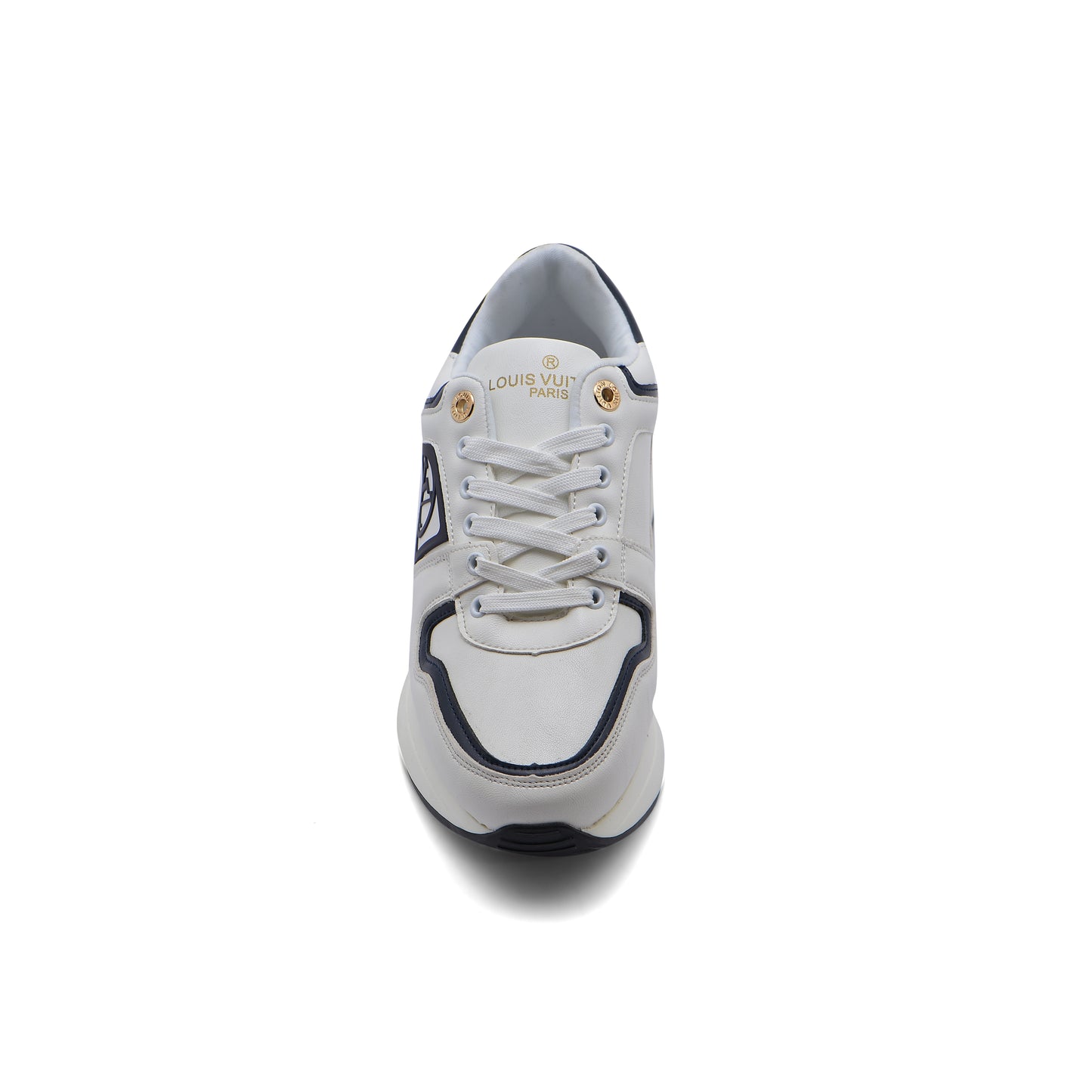 LOUIS VUITTON Run Away Low Top Casual Shoes Woman JEN-675 White&Navy