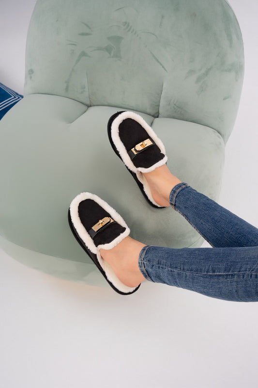 Glam Luxe Slippers Woman F503 Black