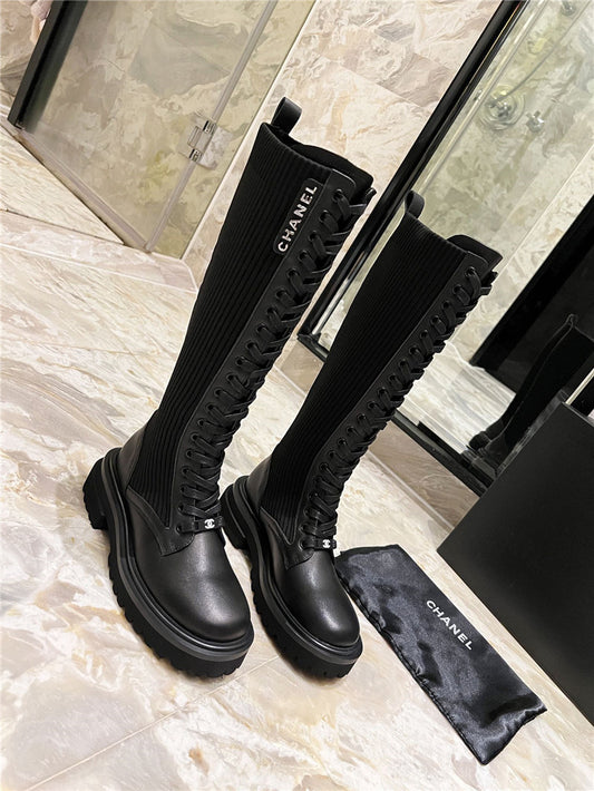 Chanel Knight Martin Premium Quality Boot Woman 8883 Black