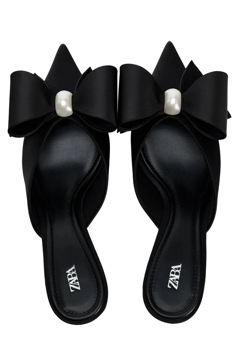 Zara Shoes Quilted Mules Sleek Design Poshmark Woman 3055-2 Black