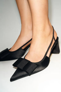 Zara Detail Stylish Heels Heeled Shoes Woman 8563 Black
