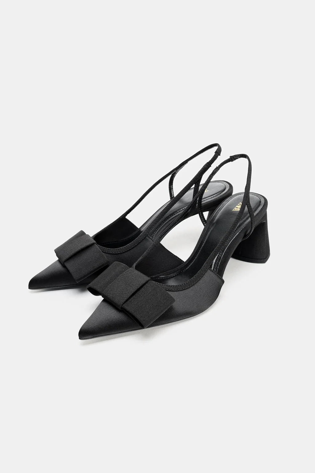 Zara Detail Stylish Heels Heeled Shoes Woman 8563 Black