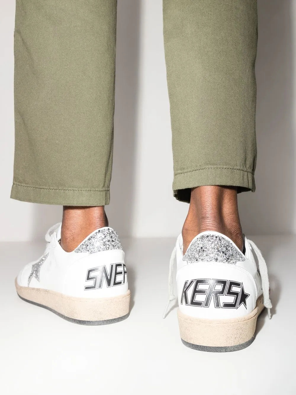 Golden Goose Ball Star low-top Sneakers Woman F007393 Silver