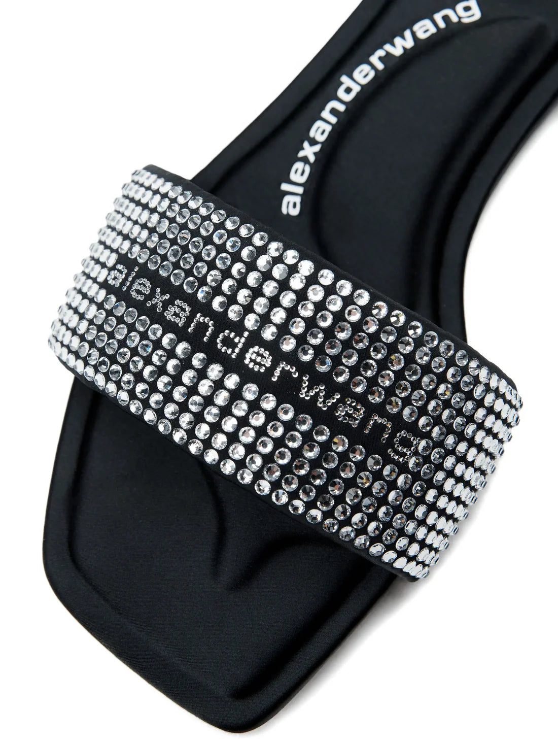 Alexander Wang Vy Crystal Embellished Slide Sandal Women 2025-6 Black