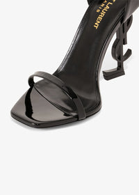 Saint Laurent YSL Opyum Sandals Heels Woman 1898 Black