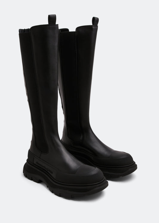 Alexander McQueen Premium Quality Boot Woman 666410 Black