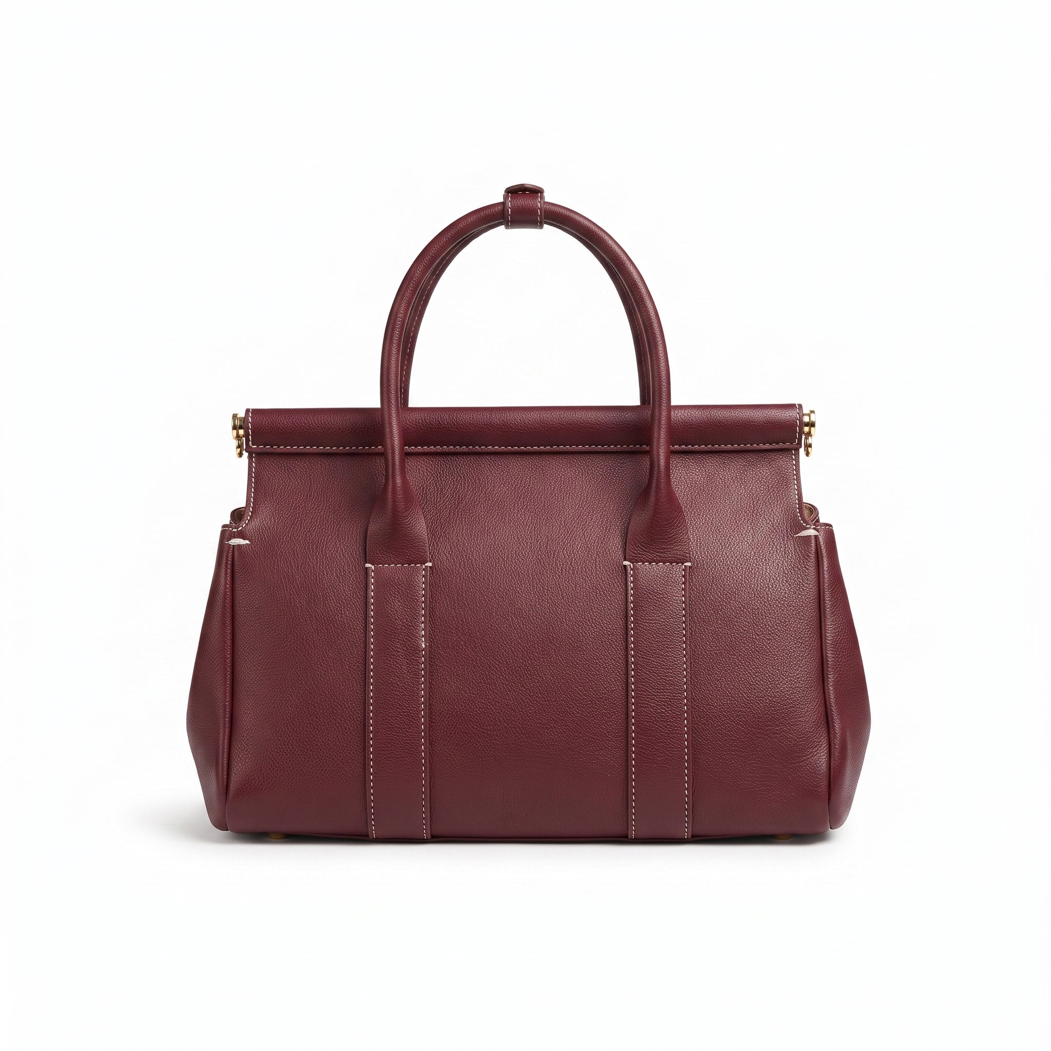 Loro Piana Loom Luxury Women's Bag Leather Goods Loom – Length 21 cm, Width 32 cm L32 Burgundy