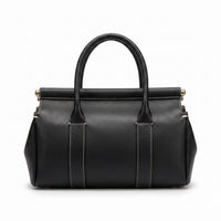 Loro Piana Loom Luxury Women's Bag Leather Goods Loom – Length 21 cm, Width 32 cm L32 Black