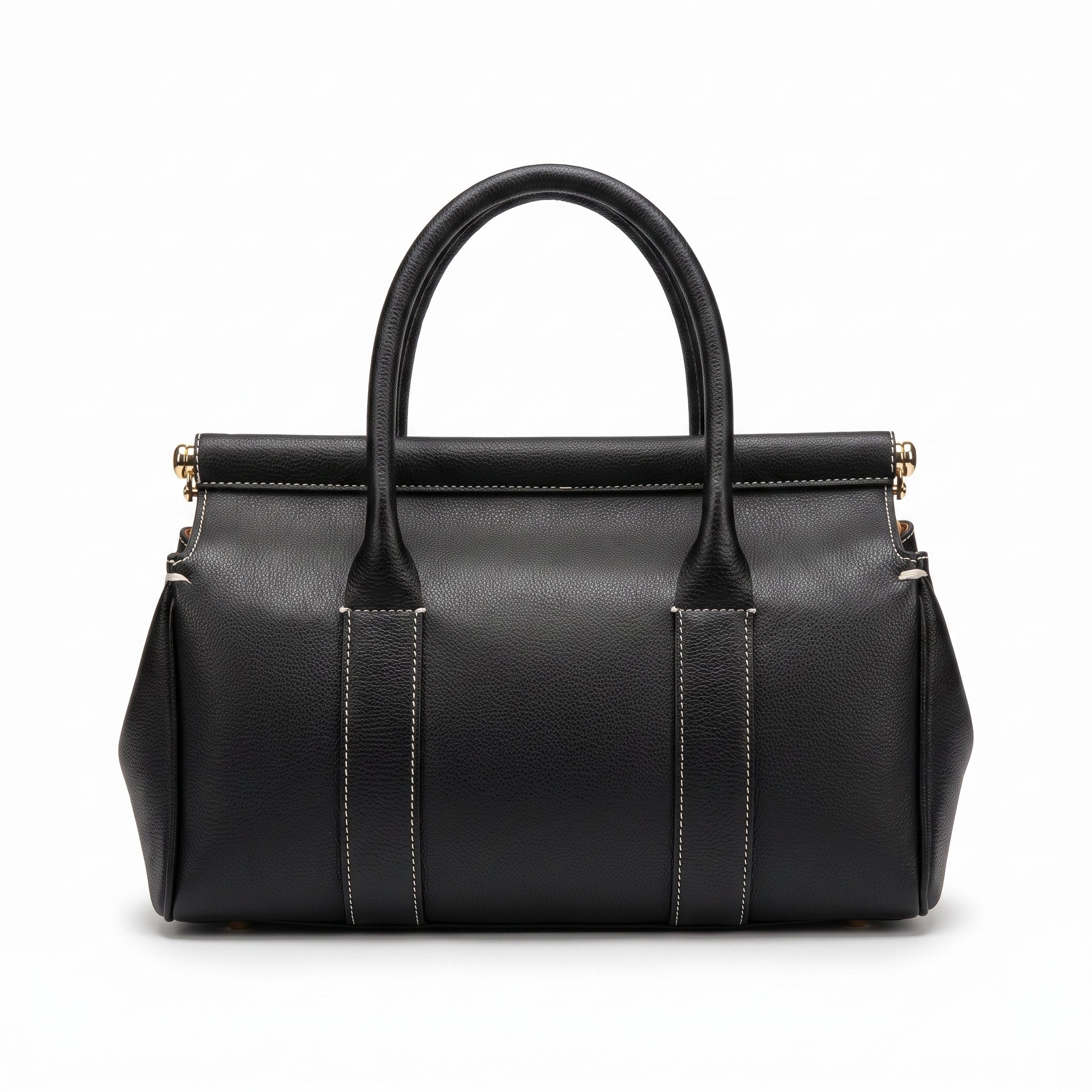 Loro Piana Loom Luxury Women's Bag Leather Goods Loom – Length 21 cm, Width 32 cm L32 Black
