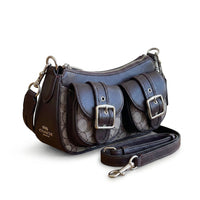 Coach - Ashton Bag In Signature Denim Length 12 cm - Width 24 cm Mirorr Women C076 Coffee
